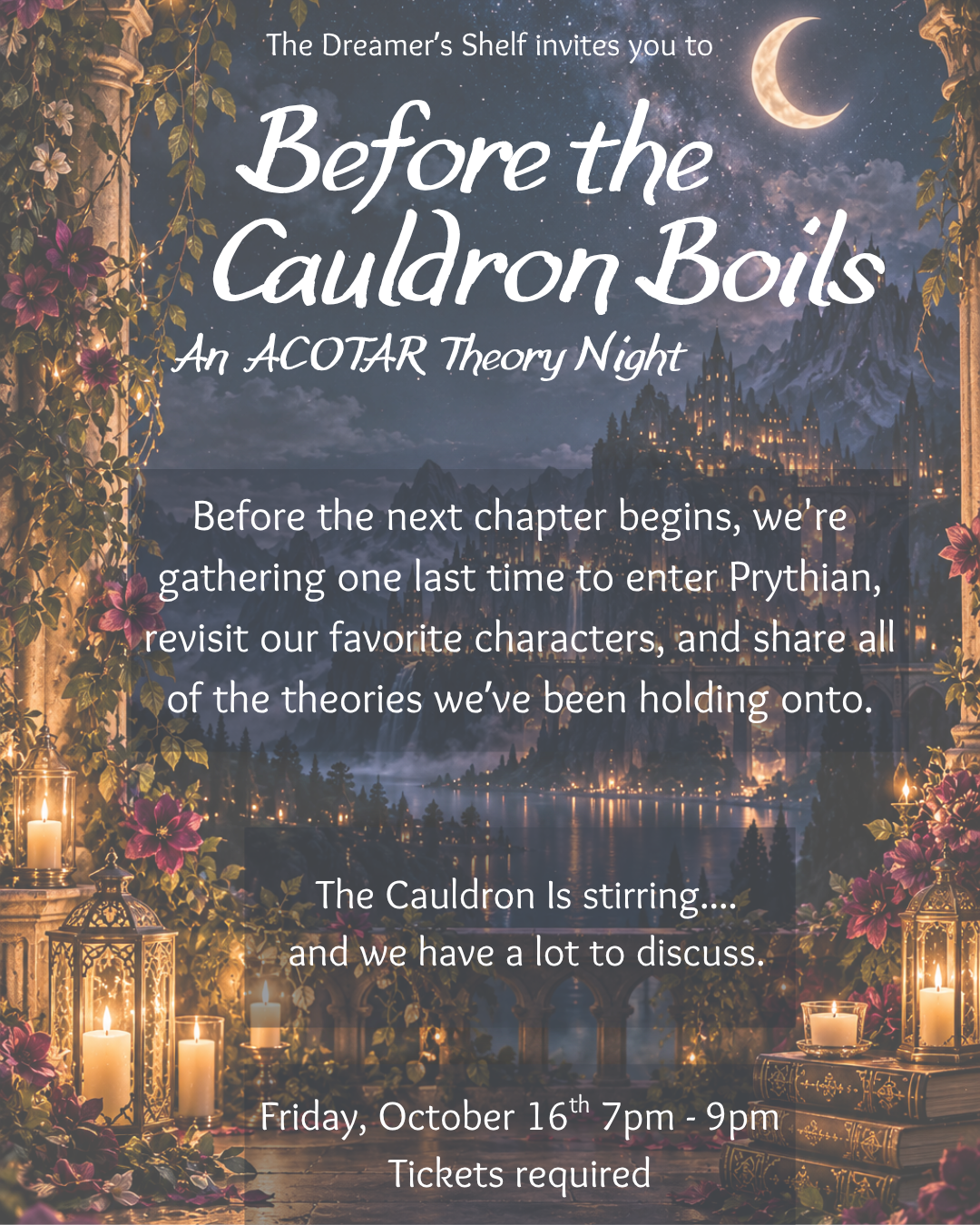 Before the Cauldron Boils - An ACOTAR Theory Night - Friday October 16th