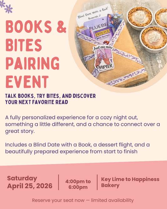 A Books & Bites Pairing Experience - Saturday April 25th