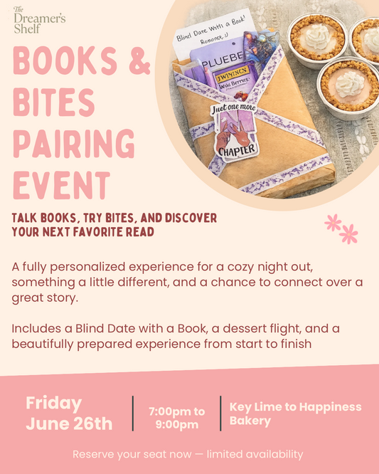 A Books & Bites Pairing Experience - Friday June 26th