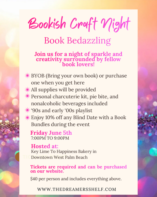 Bedazzling A Book Night! - Friday June 5th